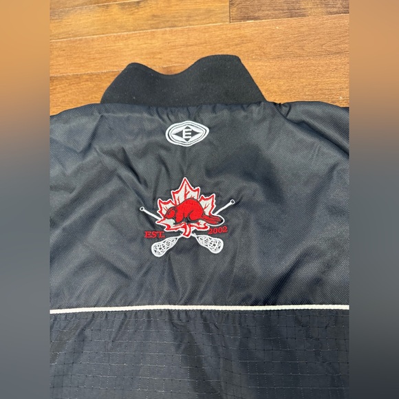 Easton Raiders 2002 Mens L Jacket Black Embroidered - Picture 6 of 15